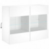 TV-Wandschrank mit LED-Leuchten Weiß 78,5x30x60,5 cm