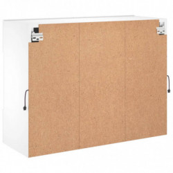 TV-Wandschrank mit LED-Leuchten Weiß 78,5x30x60,5 cm