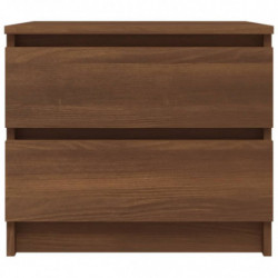 Nachttische 2 Stk Braun Eiche-Optik 50x39x43,5 cm Holzwerkstoff