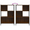 Bücherregal Braun Eichen-Optik 72x28x109 cm Holzwerkstoff