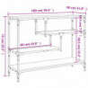 Konsolentisch Räuchereiche 100x30x75 cm Holzwerkstoff
