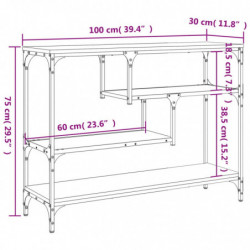 Konsolentisch Sonoma-Eiche 100x30x75 cm Holzwerkstoff