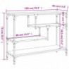 Konsolentisch Sonoma-Eiche 100x30x75 cm Holzwerkstoff