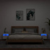 TV-Wandschränke mit LED-Leuchten 2 Stk. Weiß 40x30x40 cm