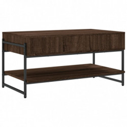 Couchtisch Braun Eichen-Optik 90x50x45 cm Holzwerkstoff