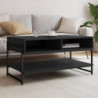 Couchtisch Schwarz 90x50x45 cm Holzwerkstoff