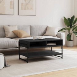 Couchtisch Schwarz 90x50x45 cm Holzwerkstoff