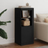 Sideboard mit LED-Leuchten Schwarz 41x37x100 cm