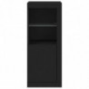 Sideboard mit LED-Leuchten Schwarz 41x37x100 cm