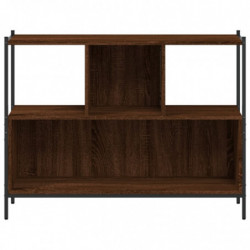 Bücherregal Braun Eichen-Optik 102x28x77,5 cm Holzwerkstoff