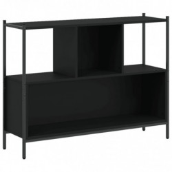 Bücherregal Schwarz 102x28x77,5 cm Holzwerkstoff