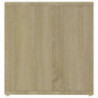 TV-Schränke 2 Stk. Weiß Sonoma-Eiche 72x35x36,5cm Holzwerkstoff