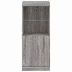 Sideboard mit LED-Leuchten Grau Sonoma 41x37x100 cm