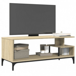 TV-Schrank Sonoma-Eiche 102x40x41 cm Holzwerkstoff und Stahl