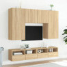 TV-Wandschränke 2 Stk. Sonoma-Eiche 80x30x30 cm Holzwerkstoff