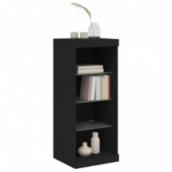 Sideboard mit LED-Leuchten Schwarz 41x37x100 cm