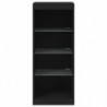 Sideboard mit LED-Leuchten Schwarz 41x37x100 cm