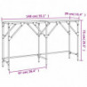 Konsolentisch Braun Eichen-Optik 140x29x75 cm Holzwerkstoff