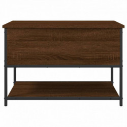 Sitzbank mit Stauraum Braun Eiche 70x42,5x47 cm Holzwerkstoff