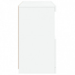 Sideboard mit LED-Leuchten Weiß 60x37x67 cm