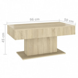 Couchtisch Sonoma-Eiche 96x50x45 cm Holzwerkstoff