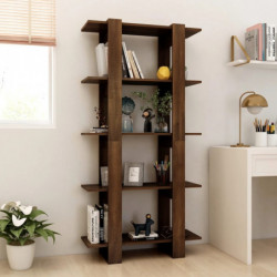 Bücherregal/Raumteiler Braun Eiche 80x30x160 cm Holzwerkstoff