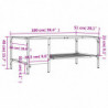 Couchtisch mit Regal Sonoma-Eiche 100x51x40 cm Holzwerkstoff