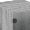 Beistellschrank mit Glastüren Grau Sonoma 35x37x75,5 cm
