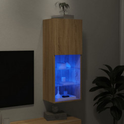 TV-Schrank mit LED-Leuchten Sonoma-Eiche 40,5x30x102 cm