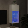 TV-Schrank mit LED-Leuchten Weiß 40,5x30x90 cm