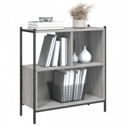 Bücherregal Grau Sonoma 72x28x77,5 cm Holzwerkstoff