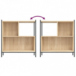 Bücherregal Sonoma-Eiche 72x28x77,5 cm Holzwerkstoff