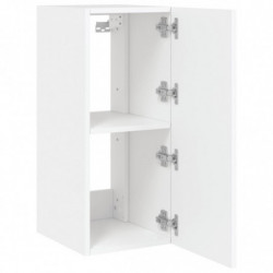 TV-Wandschrank mit LED-Leuchten Weiß 30,5x35x70 cm