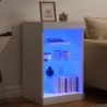 Sideboard mit LED-Leuchten Weiß 41x37x67 cm