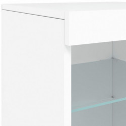 Sideboard mit LED-Leuchten Weiß 41x37x67 cm