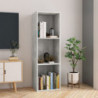 Bücherregal/TV-Schrank Betongrau 36x30x114 cm Holzwerkstoff