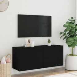 TV-Wandschrank Schwarz 100x30x41 cm
