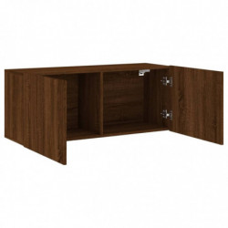 TV-Wandschrank Braun Eichen-Optik 100x30x41 cm