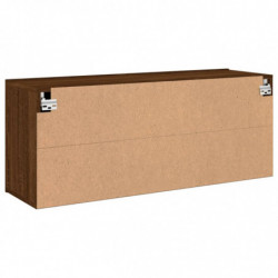 TV-Wandschrank Braun Eichen-Optik 100x30x41 cm