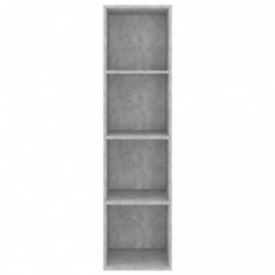 TV-Wandschrank Betongrau 37x37x142,5 cm Holzwerkstoff