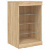 Sideboard mit LED-Leuchten Sonoma-Eiche 41x37x67 cm