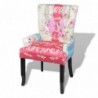 Französischer Stuhl mit Patchwork-Design Stoff