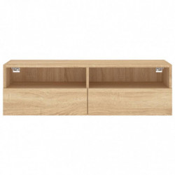 TV-Wandschrank Sonoma-Eiche 100x30x30 cm Holzwerkstoff