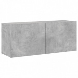 TV-Wandschrank Betongrau 100x30x41 cm