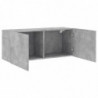 TV-Wandschrank Betongrau 100x30x41 cm