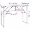 Konsolentisch mit Ablage Sonoma-Eiche 105x30x75cm Holzwerkstoff