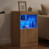 Sideboard mit LED-Leuchten Sonoma-Eiche 41x37x67 cm