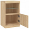 Sideboard mit LED-Leuchten Sonoma-Eiche 41x37x67 cm