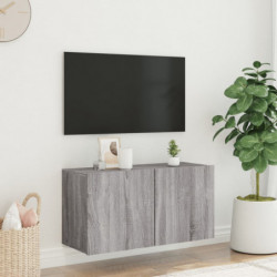 TV-Wandschrank Grau Sonoma 80x30x41 cm