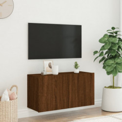 TV-Wandschrank Braun Eichen-Optik 80x30x41 cm